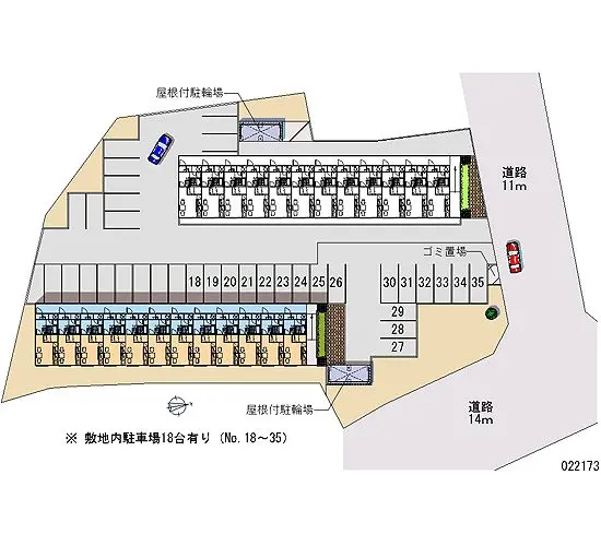 ★手数料０円★函館市富岡町２丁目　月極駐車場（LP）